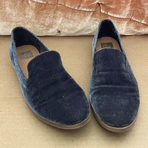 Dolce Vita Grey Velvet Slip On Loafers